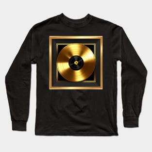 MANIFEST IT - Gold Record Music Gift Idea for YouTubers Creators Influencers Long Sleeve T-Shirt